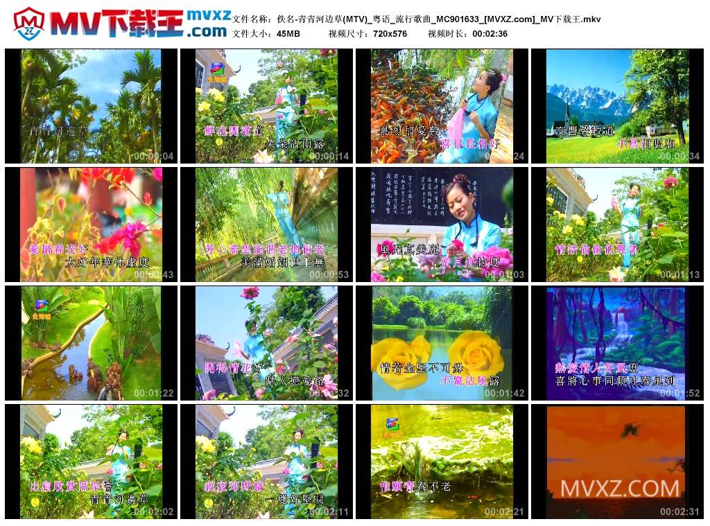 佚名-青青河边草(MTV)_粤语_流行歌曲_MC901633